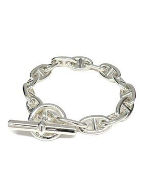 Hermes Bracelet Chaine D'ancre GM 15 Links Silver
